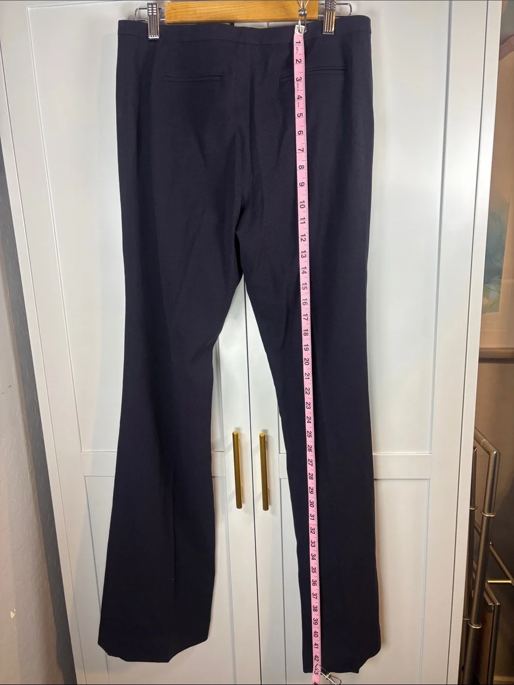 Tory Burch Navy Boot-Cut Dress Pants